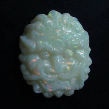 White Opal Carving 13.86ct
