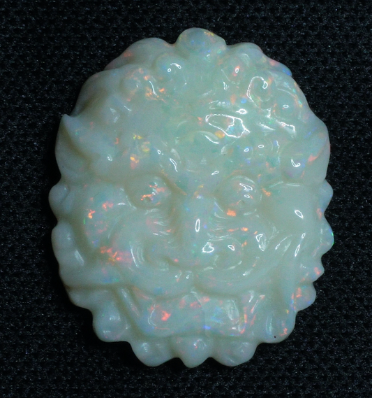 13.86ct White Opal Carving