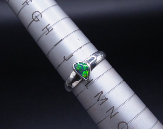 Black Opal Freeform Ring