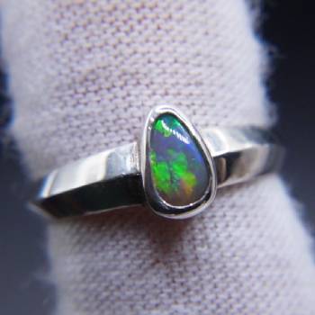 Peaked Dark Opal Ring