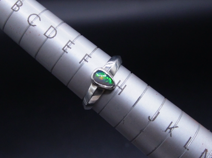Peaked Dark Opal Ring