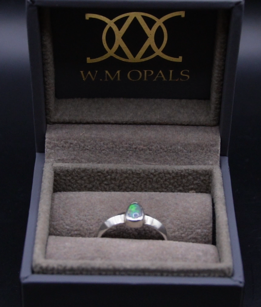 Peaked Dark Opal Ring
