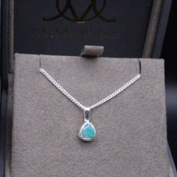 Crystal Opal Sterling Silver Pendant
